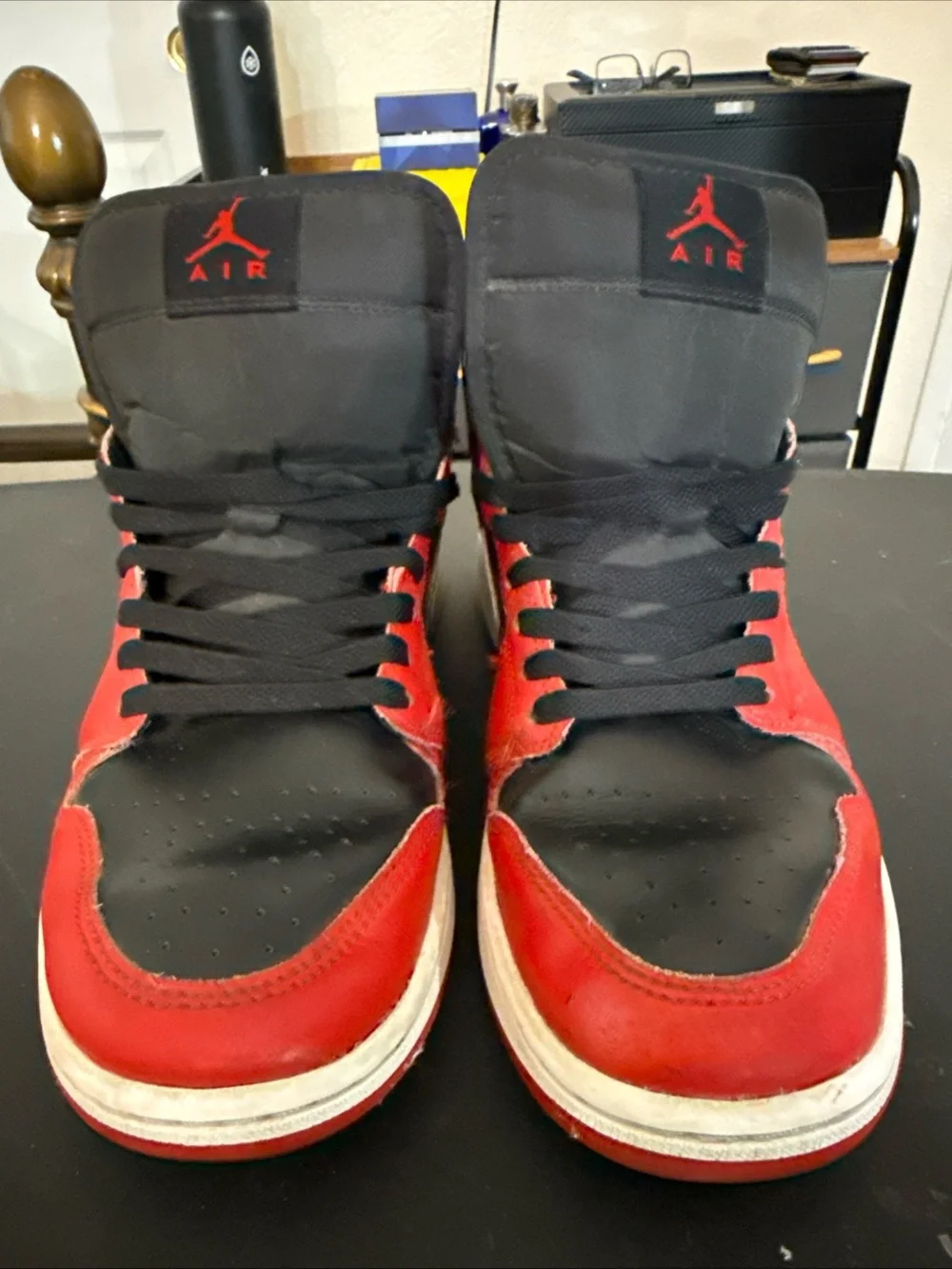 Classic Vintage Nine Air Jordan 1 Mid Gym Red/Black/White DQ8426-061